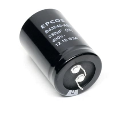 EPCOS Snap-In Aluminium-Elektrolyt Kondensator 1000μF / 250V Dc, Ø 30mm X 40mm, Bis 105°C