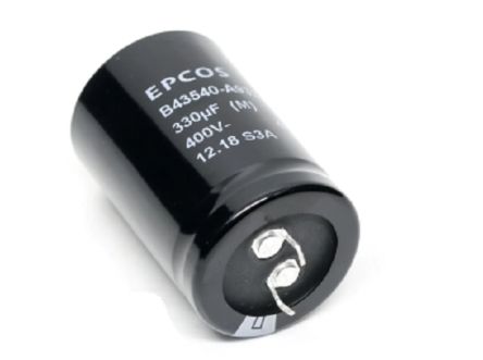 EPCOS Snap-In Aluminium-Elektrolyt Kondensator 470μF / 400V Dc, Ø 35mm X 40mm, Bis 105°C