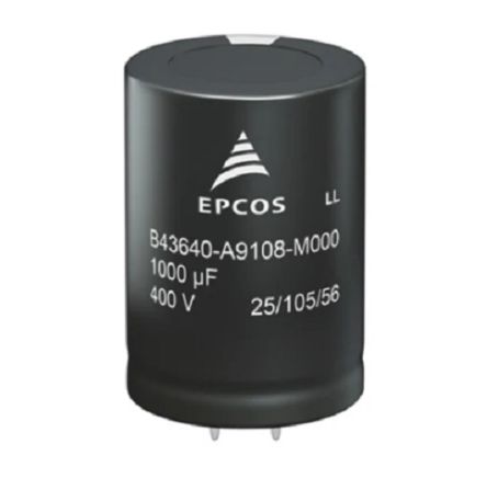 EPCOS Snap-In Aluminium-Elektrolyt Kondensator 68μF / 450V Dc, Ø 22mm X 25mm, Bis 105°C