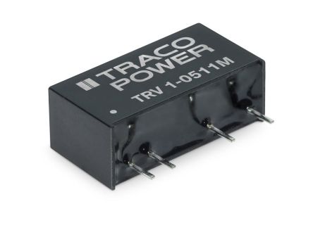 TRACOPOWER TRV DC/DC-Wandler 1W 5 V Dc IN, 3.3V Dc OUT / 303mA 5kV Isoliert