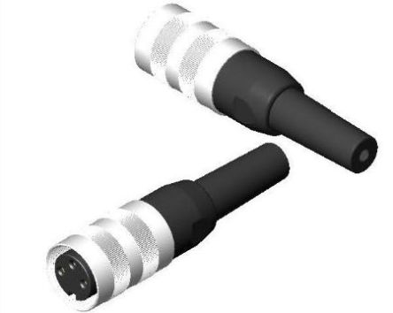 RS PRO DIN-Steckverbinder Gerade 3-polig, 250 V / 5A IP40, Lötanschluss Kabelmontage