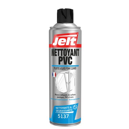 Jelt Nettoyant Plastique, NETTOYANT PVC, Aérosol 650 Ml