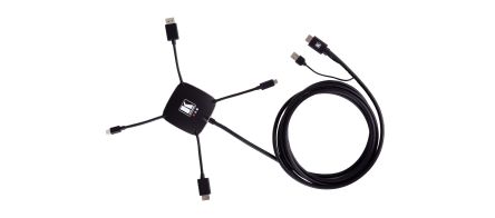 KRAMER ELECTRONICS Adaptateur Droit, Port D'affichage, HDMI, USB-C Mâle Vers HDMI Mâle
