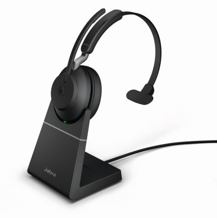 Jabra Evolve2 65 On-Ear-Headset Bluetooth Schwarz Wireless