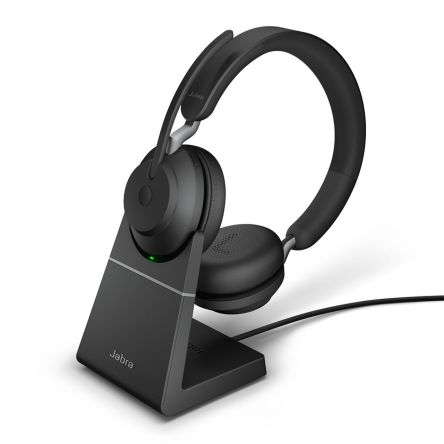 Jabra Evolve2 65 On-Ear-Headset Bluetooth Schwarz Wireless