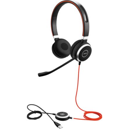 Jabra Evolve 40 UC Stereo On-Ear-Headset USB A, Klinkenstecker Schwarz Verdrahtet