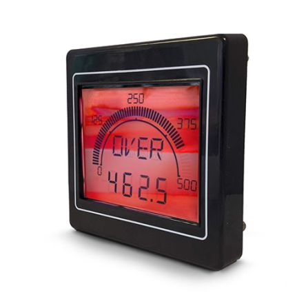 Trumeter 数字面板仪表, 测量安培、频率或功率、电压, 68mm高切面, LCD