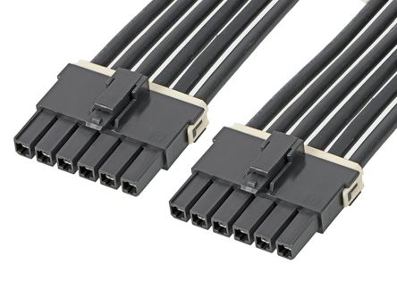 Molex Conjunto De Cables Mega-Fit 216401, Long. 150mm, Con A: Hembra, 2 Vías, Paso 5.7mm