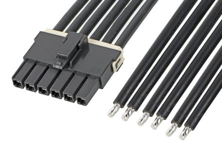 Molex Mega-Fit Platinenstecker-Kabel 216401 Mega-Fit / Offenes Ende Buchse Raster 5.7mm, 150mm