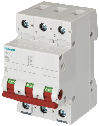 Siemens Interruptor Seccionador, 3P, Corriente 100A 5TL SENTRON