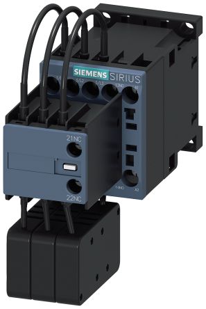 Siemens SIRIUS Leistungsschütz / 24 V Ac Spule, 3 -polig 1 Schließer, 1 Öffner / 18 A, Schalten Von Kondensatoren