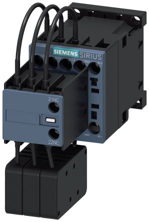 Siemens SIRIUS Leistungsschütz / 24 V Dc Spule, 3 -polig 1 Schließer, 1 Öffner / 18 A, Schalten Von Kondensatoren