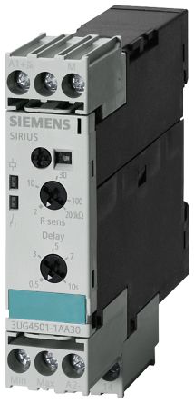 Siemens 3UG4 Überwachungsrelais, 1-poliger Wechsler DIN-Schienen