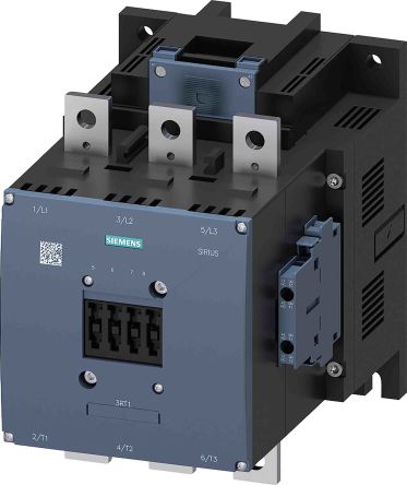 Siemens Contactor, 240 V Ac Coil, 3-Pole, 500 A, 250 KW, 2NO + 2NC