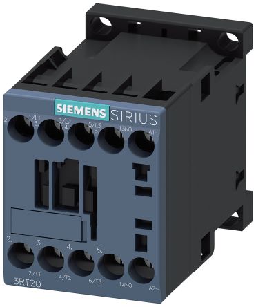 Siemens Contactor SIRIUS De 3 Polos, 1 NA, 7 A, Bobina 24 V Dc, 3 KW