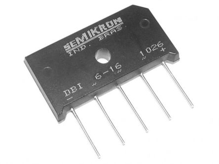 Semikron Brückengleichrichter, 3-phasig 9A 1200V THT DBi P Array 6 5-Pin