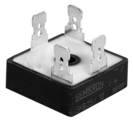 Semikron Brückengleichrichter, 1-phasig 35A 800V Tafelmontage G 10b 4-Pin