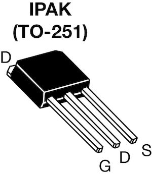 Vishay E SIHU2N80AE-GE3 N-Kanal, THT MOSFET 800 V / 2,9 A, 3-Pin IPAK (TO-251)