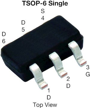 Vishay P-Channel MOSFET, 8 A, 20 V, 6-Pin TSOP-6 SQ3493EV-T1_GE3