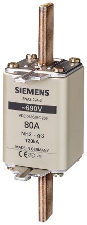 Siemens Fusible BS88 à Pattes Centrées 125A NH2 690V, GG