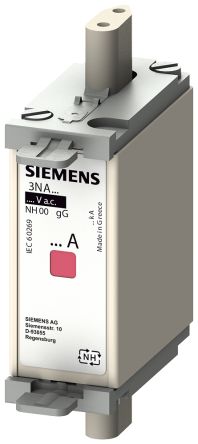Siemens Fusibile Con Linguette Centrate,, 25A, Fusibile NH000, Standard IEC 60269, Cat. GG 690V