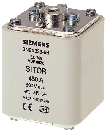 Siemens PROTISTOR Sicherung, Bündig, Anwendungsbereich AR, 250A 800V