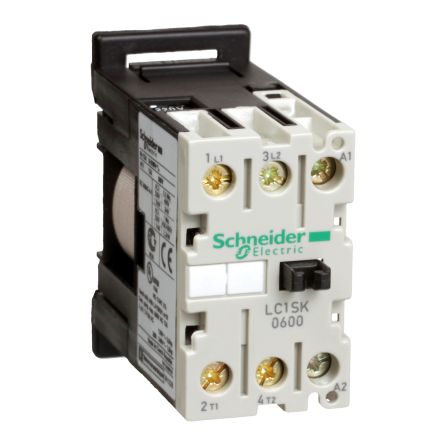 Schneider Electric Contactor TeSys SK De 2 Polos, 1NC + 1NA, 6 A, Bobina 230 V Ac, 2,2 KW
