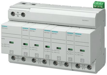 Siemens, 5SD7444-1, Überspannungsableiter, DIN-Schienen, 3-phasig 25kA 5SD