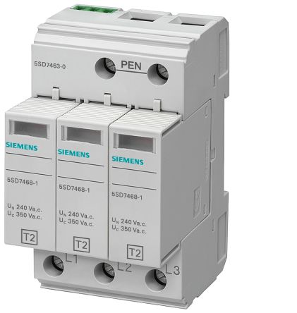 Siemens, 5SD7463-0, Überspannungsableiter, DIN-Schienen, 1-phasig 25kA 5SD