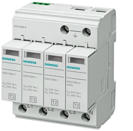 Siemens, 5SD7464-0, Überspannungsableiter, DIN-Schienen, 1-phasig 25kA 5SD