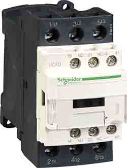Schneider Electric Contactor, 24 V Coil, 3-Pole, 32 A, 15 W, 1NO + 1NC
