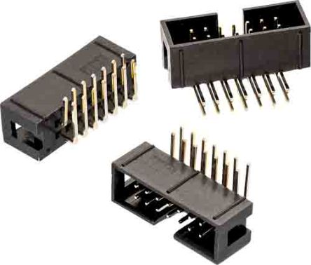 Wurth Elektronik Conector Macho Para PCB Ángulo De 90° Serie WR-BHD De 16 Vías, 2 Filas, Paso 2.54mm