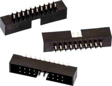 Wurth Elektronik WR-BHD Leiterplatten-Stiftleiste Gerade, 10-polig / 2-reihig, Raster 2.0mm