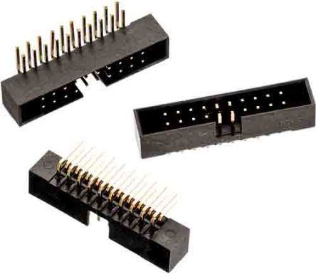 Wurth Elektronik WR-BHD Leiterplatten-Stiftleiste Gewinkelt, 10-polig / 2-reihig, Raster 2.0mm