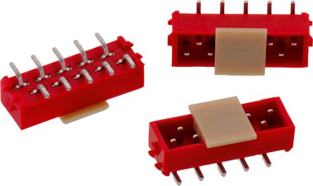 Wurth Elektronik WR-MM Series Straight PCB Header, 14 Contact(s), 2.54mm Pitch, 2 Row(s), Shrouded