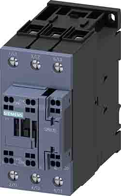 Siemens Contactor SIRIUS De 3 Polos, 1NC + 1NO, 65 A, Bobina 230 V Ac, 30 KW