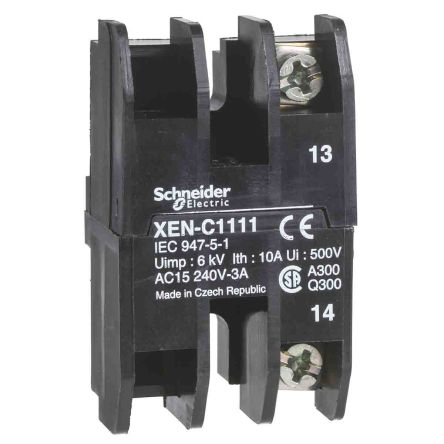 Schneider Electric XENC Kontaktblock,, 1 Öffner, 240V, Schraubanschluss
