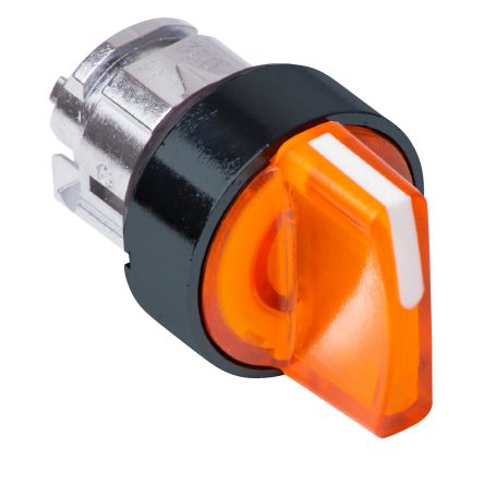 Schneider Electric ZB4 Wählschalterkopf Beleuchtet Orange 3-Positionen 22mm Federrückstellung