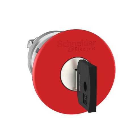Schneider Electric ZB4 Tafelmontage Not-Aus-Schalter, Rot Ø 22mm, Schlüsselentriegelung