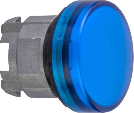 Schneider Electric ZB4 Leuchtmelder-Frontelement, Tafelausschnitt-Ø 22mm, Blau Rund