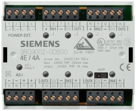 Siemens AS-Interface 3RG Sensor-Box, 24 V, 4 Eingänge / 4 Ausgänge