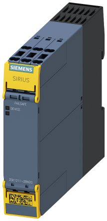 Siemens Sicherheitsrelais, 110 → 240V, 2-Kanal, 4 Sicherheitskontakte Not-Aus, 1 Hilfsschalter