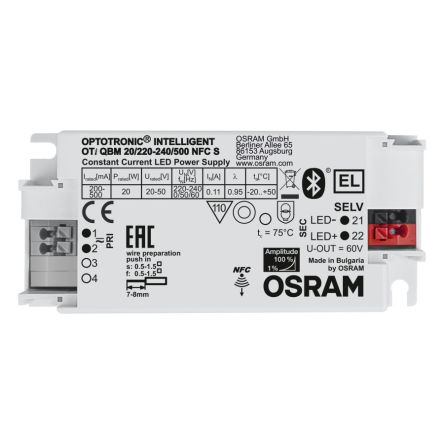 Osram LED-Treiber 220 → 240 V LED-Treiber, Ausgang 300V / 500mA, Dimmbar Konstantstrom