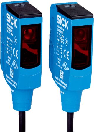 Sick W9 Kubisch Optischer Sensor, Durchgangsstrahl, Bereich 0 → 1 M, Hell-/Dunkelschaltung, PNP Ausgang,