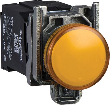 Schneider Electric Meldeleuchte, Vollständig Harmony XB4 XB4 400V Orange, Ausschnitt-Ø 22mm Universal-LED