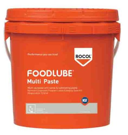Rocol Foodlube® Multipaste Synthetik Fett Weiß -30°C Bis +450°C, Eimer 5 Kg