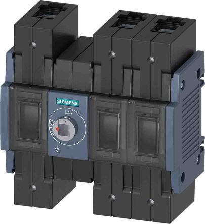 Siemens Desconector Por Conmutación Bastidor Cerrado, 160A, 3, Fusible Tamaño 2 160A SENTRON 3KD
