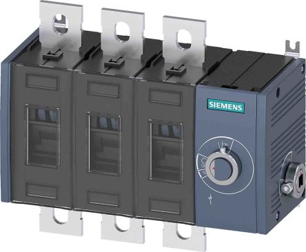 Siemens Desconector Por Conmutación Bastidor Cerrado, 250A, 3, Fusible Talla 3 250A SENTRON 3KD