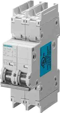 Siemens Interruptor Automático 2P, 10A, Curva Tipo C, Poder De Corte 14 KA 5SJ4210-7HG41, SENTRON, Montaje En Carril DIN