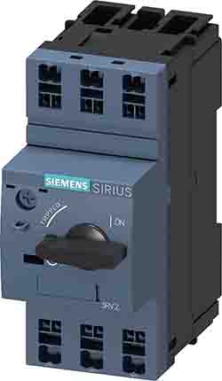 Siemens 3RV2 Thermischer Überlastschalter / Thermischer Geräteschutzschalter, 3-polig, SIRIUS, 320mA, 400V Ac